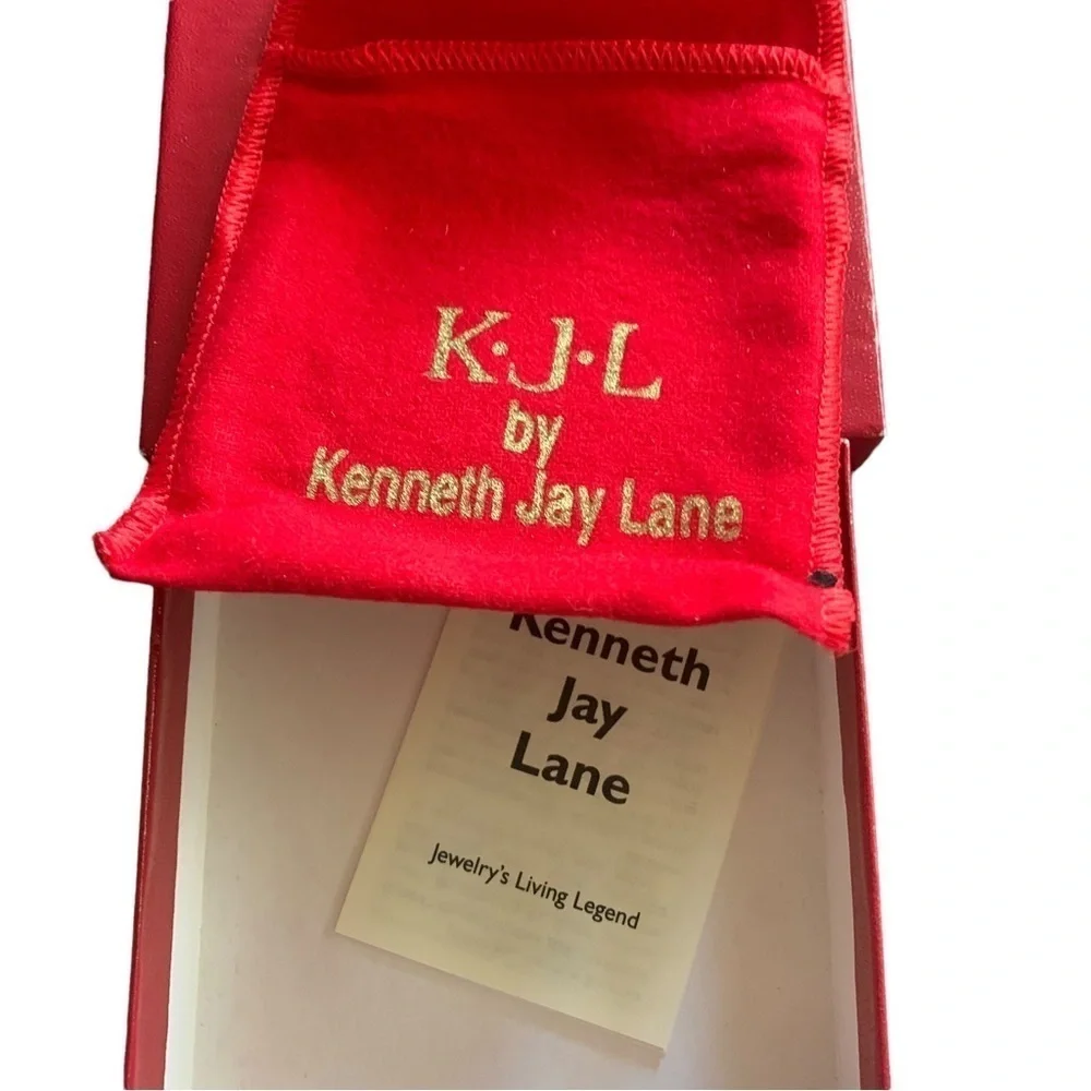 KJL Kenneth Jay Lane Multi Color Cut Glass Crystal Bracelet - Picture 2 of 9